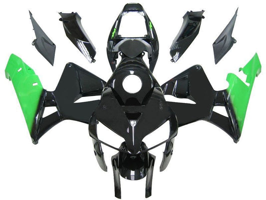 Fairings For Honda CBR 600 RR Black & Green CBR  (2005-2006)