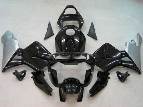 Fairings For Honda CBR 600 RR Black & Silver Honda  (2003-2004)