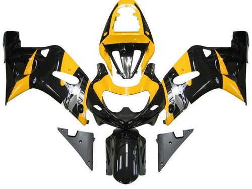 Fairings For Suzuki GSXR 600 Black & Yellow GSXR  (2001-2003)
