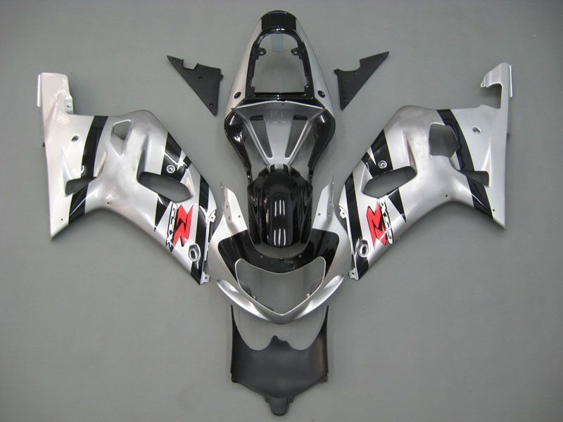 Fairings For Suzuki GSXR 600 Silver 2-Tone GSXR  (2001-2003)