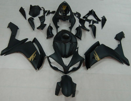 Fairings For Yamaha YZF-R1 Black Matte & Gold R1  (2007-2008)