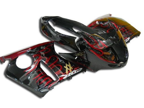 Fairings For Honda - CBR1100XX 1997-2007 Red Flame