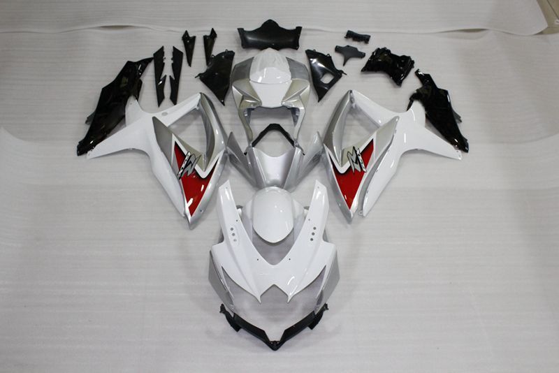 Fairings For Suzuki GSXR 600 750 (2008-2010) White Black Red