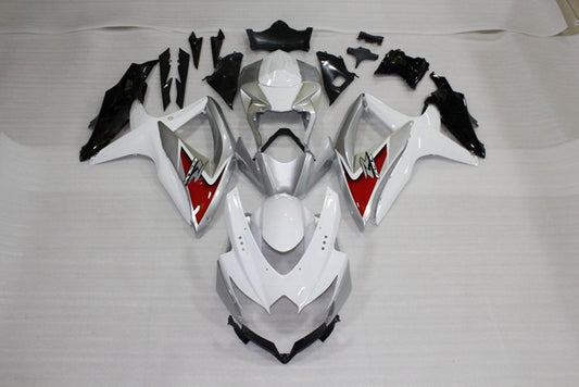 Fairings For Suzuki GSXR 600 750 (2008-2010) White Black Red
