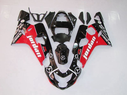 Fairings For Suzuki GSXR 600 750 (2004-2005) Black Red 