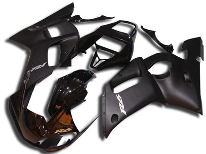 Fairings For Yamaha - YZF-600 R6 1998-2002 Matt Black Gloss Black