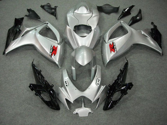 Fairings For Suzuki GSXR 600 750 (2006-2007) Silver Black