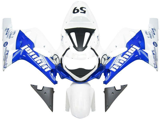Fairings For Suzuki GSXR 750 White Blue Jordan GSXR  (2001-2003)