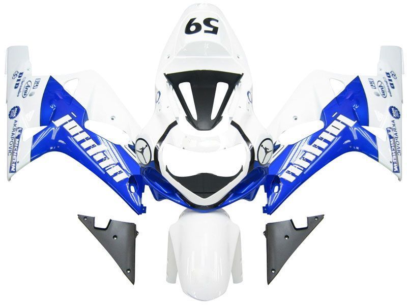 Fairings For Suzuki GSXR 750 White Blue Jordan GSXR  (2001-2003)