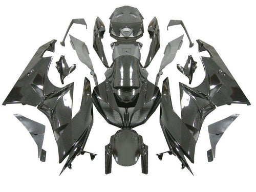 2009-2012 Fairings For Kawasaki ZX6R ZX636 All Black Ninja 