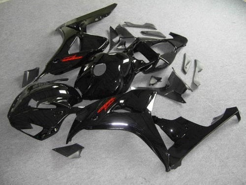 Fairings For Honda - CBR1000RR 06-07 Black & Red Decals