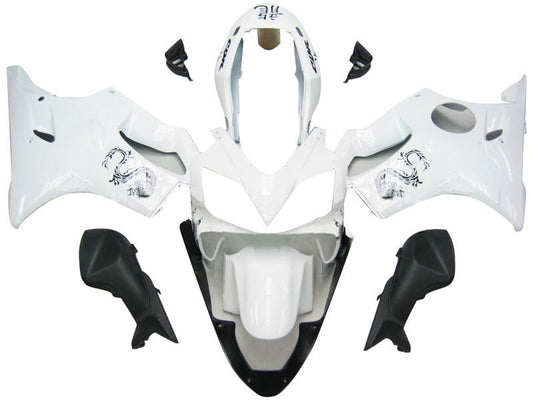 Fairings For Honda CBR 600 F4i White & Chinese Dragon  (2004-2007)