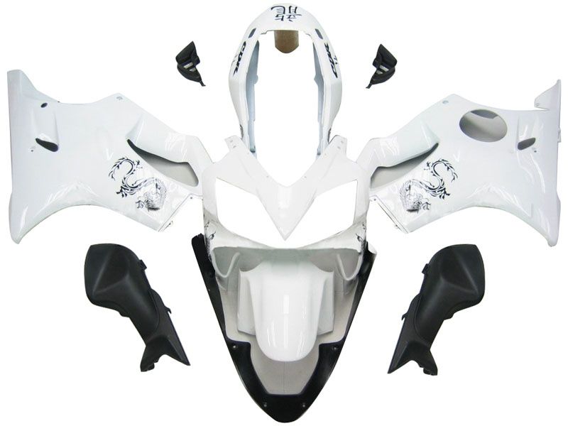 Fairings For Honda CBR 600 F4i White & Chinese Dragon  (2004-2007)