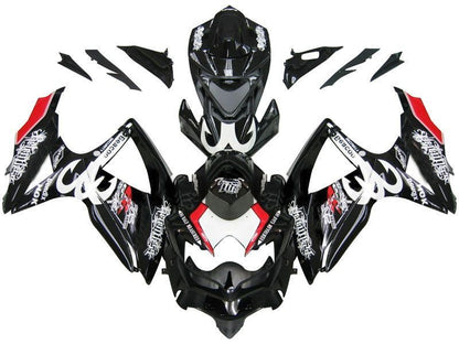 Fairings For Suzuki GSXR 600 750 Black Red Relentless  (2008-2009-2010)