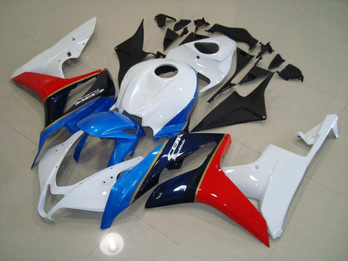 Fairings For Honda CBR 600 RR, 2007-2008 - White, Blue & Red