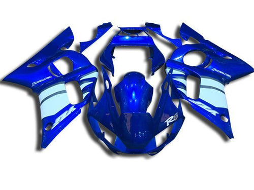 Fairings For Yamaha - YZF-600 R6 1998-2002 Blue and White