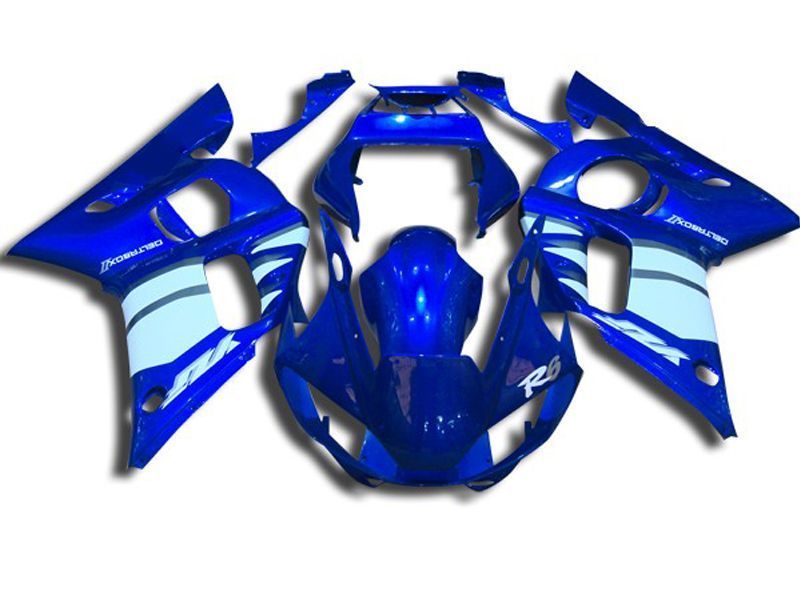 Fairings For Yamaha - YZF-600 R6 1998-2002 Blue and White