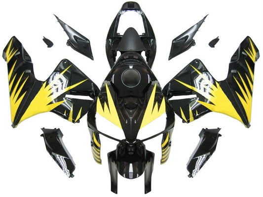 Fairings For Honda CBR 600 RR Black & Yellow Tribal  (2005-2006)