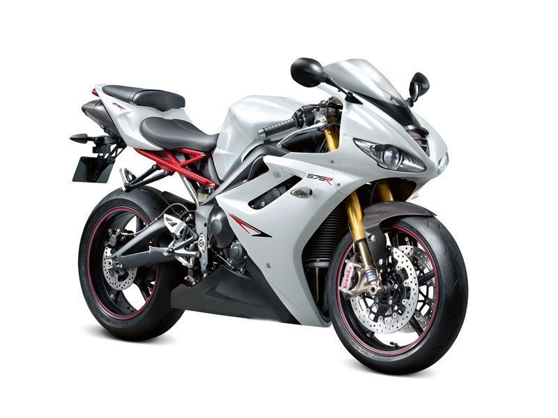 Fairings For Triumph Daytona 675 Pearl White Black Daytona  (2009-2012)