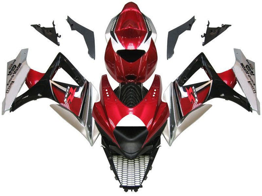 Fairings For Suzuki GSXR 1000 Red Cherry & Black GSXR  (2007-2008)