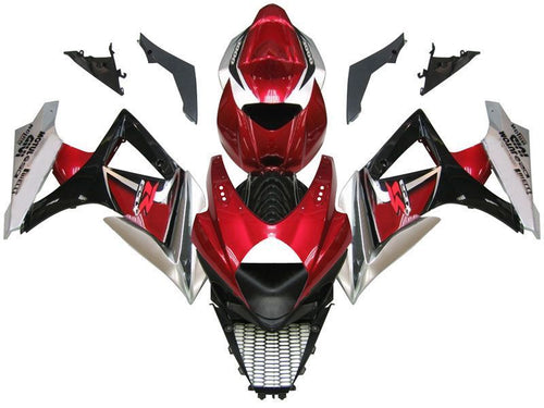 Fairings For Suzuki GSXR 1000 Red Cherry & Black GSXR  (2007-2008)