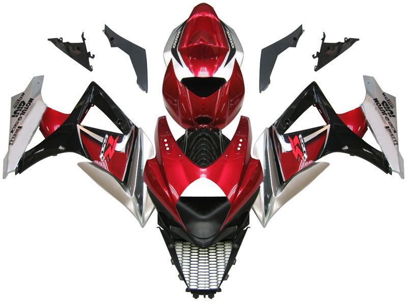 Fairings For Suzuki GSXR 1000 Red Cherry & Black GSXR  (2007-2008)