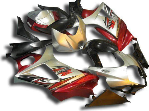 Fairings For Suzuki - GSXR1000 K7 07-08 Red Silver