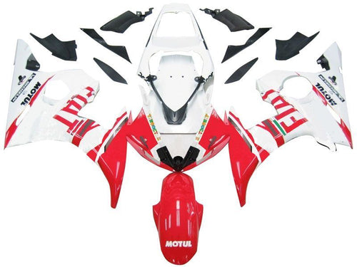 Fairings For Yamaha YZF-R6 White & Red FIAT R6  (2003-2004)