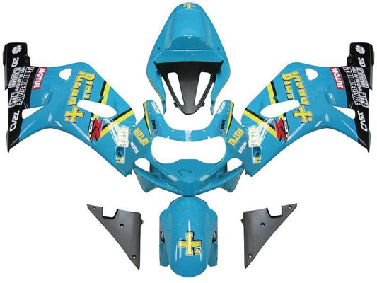 Fairings For Suzuki GSXR 600 Blue & Black GSXR  (2001-2003)