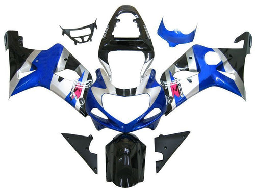 Fairings For Suzuki GSXR 1000 Silver Blue Black GSXR  (2000-2002)
