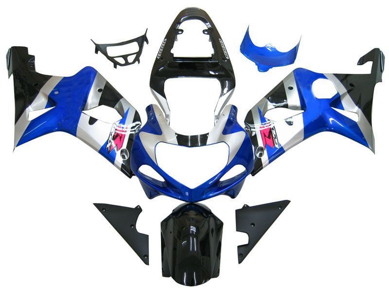 Fairings For Suzuki GSXR 1000 Silver Blue Black GSXR  (2000-2002)