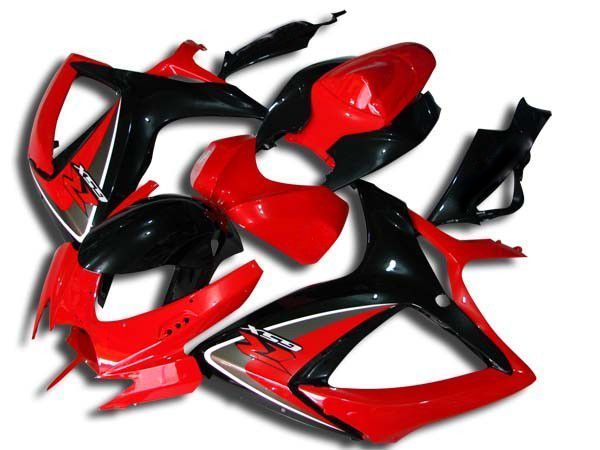 Fairings For Suzuki - GSXR600-750 K6 06-07 Black and Red