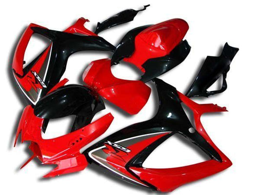 Fairings For Suzuki - GSXR600-750 K6 06-07 Black and Red