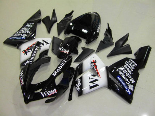 Fairings For Kawasaki ZX-10R, 2004-2005 - Black White