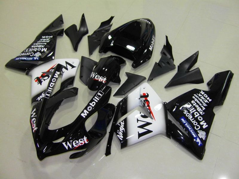 Fairings For Kawasaki ZX-10R, 2004-2005 - Black White