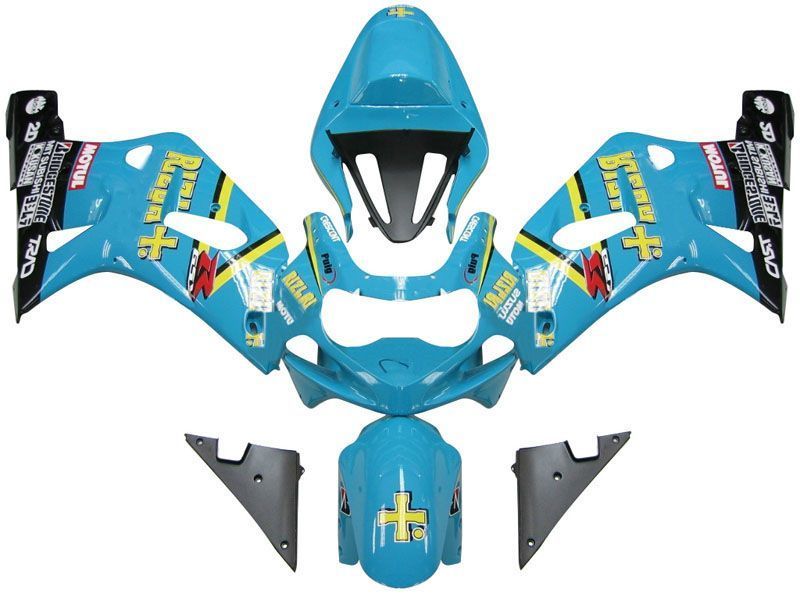 Fairings For Suzuki GSXR 750 Blue Black  (2001-2003)