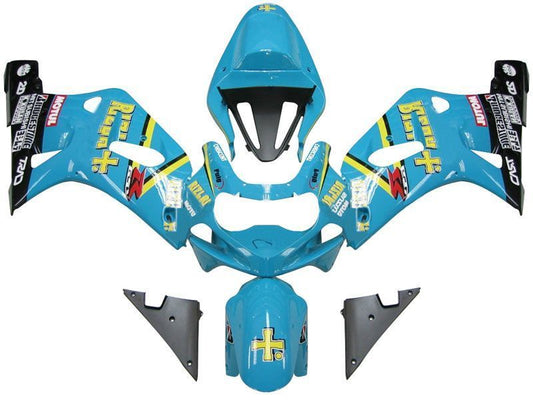 Fairings For Suzuki GSXR 750 Blue Black  (2001-2003)
