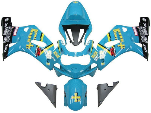 Fairings For Suzuki GSXR 750 Blue Black  (2001-2003)