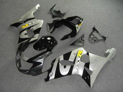 Fairings For Suzuki - GSXR1000 K1/2 2000-2002 Black Silver
