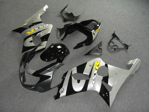 Fairings For Suzuki - GSXR1000 K1/2 2000-2002 Black Silver