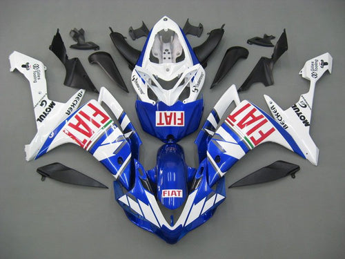 Fairings For Yamaha YZF-R1 Blue White FIAT  (2007-2008)