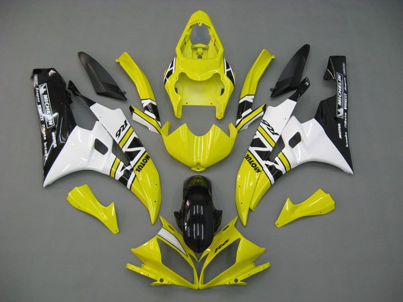 Fairings For Yamaha YZF-R6 Yellow White Black R6  (2006-2007)