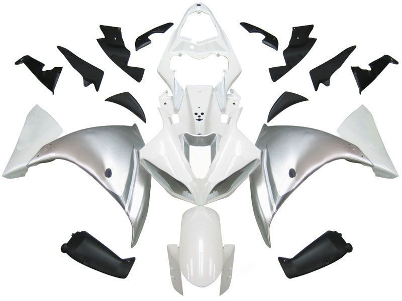 Fairings For Yamaha YZF-R1 White Silver R1  (2009-2012)