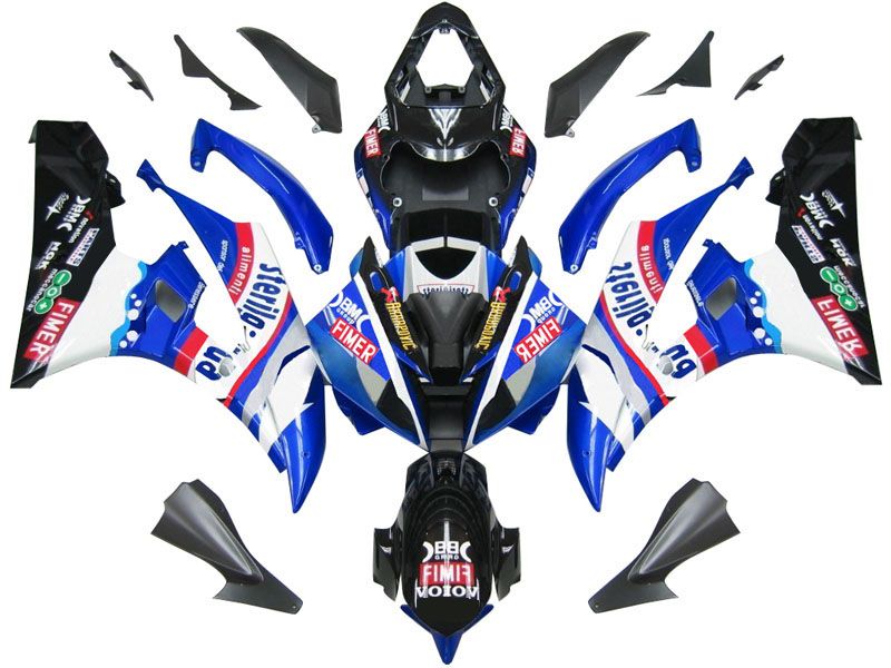 Fairings For Yamaha YZF-R6 Blue Black Sterilgard R6  (2006-2007)
