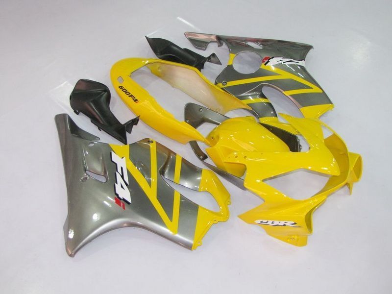 Fairings For Honda - CBR600F4i 04-07 Yellow Silver