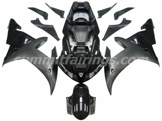 Fairings For Yamaha YZF-R1 Gloss Black Matte Black R1  (2002-2003)