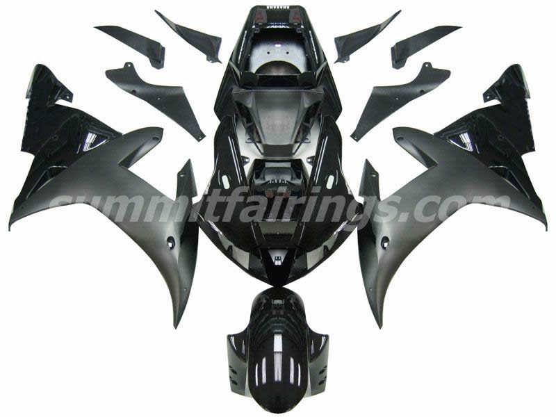 Fairings For Yamaha YZF-R1 Gloss Black Matte Black R1  (2002-2003)