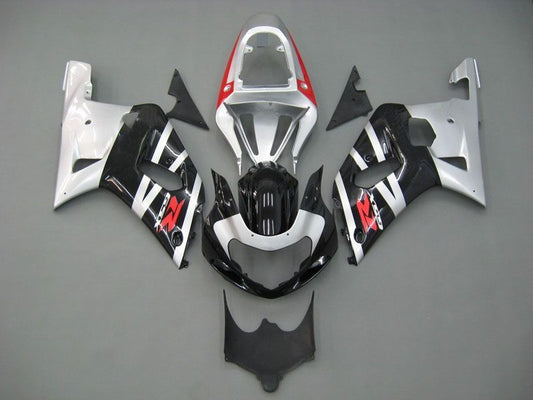 Fairings For Suzuki GSXR 600 Black & Silver GSXR  (2001-2003)