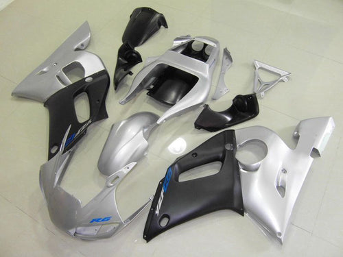 Fairings For Yamaha - YZF-600 R6 1998-2002 Black & Silver