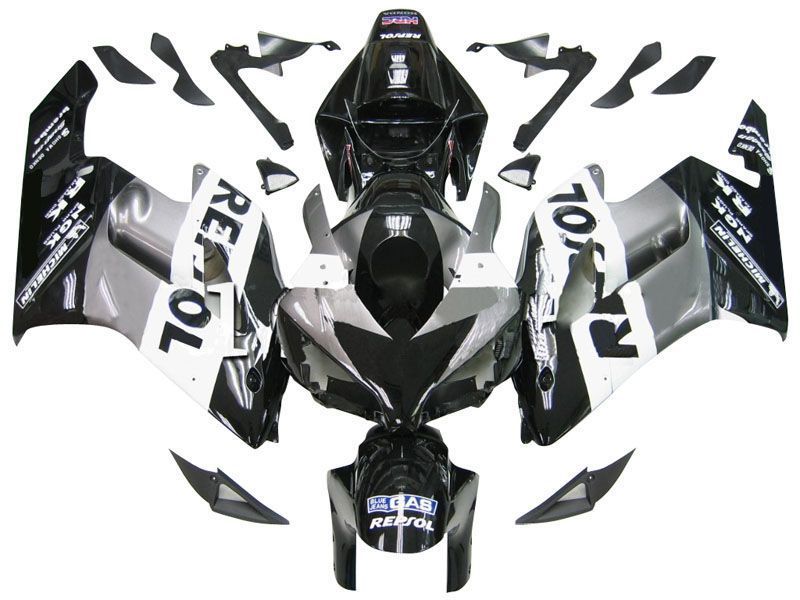 Fairings For Honda CBR 1000 RR Black Silver Repsol  (2004-2005)